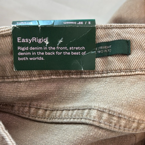 New Wild Fable High-Rise Straight Light Brown Wash Distressed Jeans Size 2 - Picture 17 of 17